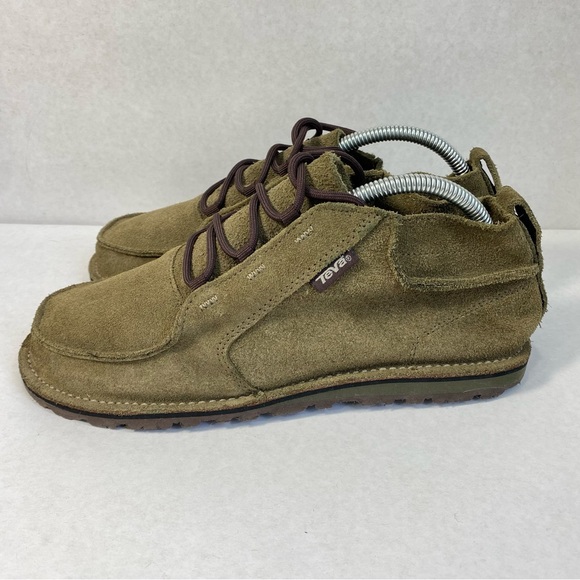 Teva Mush Atoll Olive Green Suede Lace Up Casual Chukka Boot 1001417; Men’s Sz 8 - Picture 3 of 16